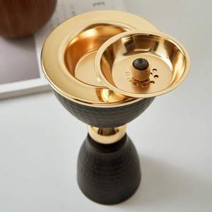 Luxury Black <b>Hammered</b> Metal Mabkhara Gold Sphere Pedestal Bulk Saudi Arabian Bakhoor Burner Tall Goblet Oud Dakhoon <b>Holder</b> - Product Image 3