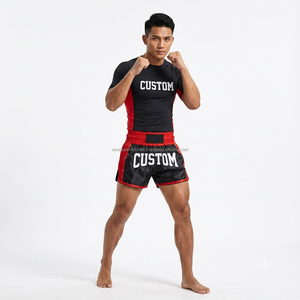 Shorts de Muay Thai Estampados 100% Poliéster al por Mayor, Duraderos, Transpirables, para Gimnasio, Lucha, Boxeo, Jiu-Jitsu, Sublimados para Hombre - Product Image 1