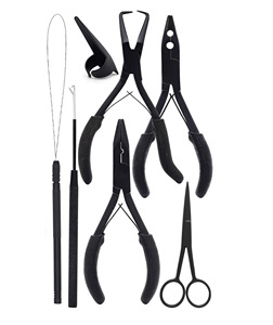 Hot Sale MIANBRO ENTERPRISES Professional Multicolor Stainless Steel Hair Extension <b>Pliers</b> High Quality Commercial Use KIT - Product Image 3