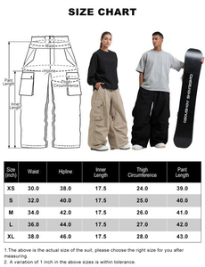 Pantalones de Nieve de Alta Calidad, Holgados, Cortavientos, Impermeables, para Mujer, Estilo Hip Hop, Holgados, Hipster - Product Image 1