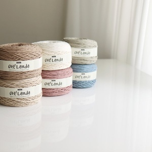 Fil de coton pour crochet OH! Fil à crocheter en coton Landa Coma pour tricot à la main, pelote de 200g, fil crochet coton - Product Image 2