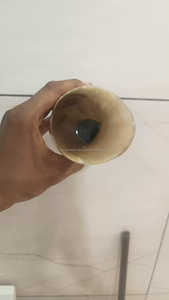 Vasos de café de vidrio de cuerno vikingo de alta calidad de la India estilo Animal pulido con base de resina - Product Image 4