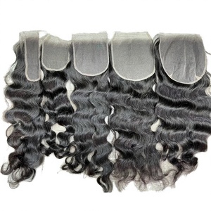 Unprocessed Wholesale Virgin Indian Human Raw Hair 3 Bundles Hair Weaving With Lace Closure 4X4 5X5 6X6 Natural lace closures - Product Image 6