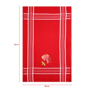 Nouvelle serviette de cuisine de Noël au design tendance en rouge, magnifique broderie, serviette de cuisine pour Noël. - Product Image 5