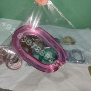 Chaîne murale ovale en résine violette pour décoration intérieure, accessoires d'installation pour fond de pièce, accent décoratif pour la maison - Product Image 4