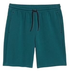 Shorts de survêtement de haute qualité en tissu 100% coton avec poche zippée, décontractés, en molleton, taille élastique, couleur vert-bleu foncé et violet, chauds - Product Image 1