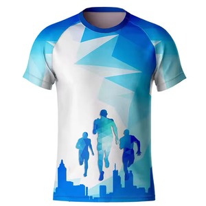 Camisetas de Poliéster con Diseño Personalizado al por Mayor, Malla Lisa para Sublimación Deportiva, Camisetas de Running para Hombre - Product Image 3