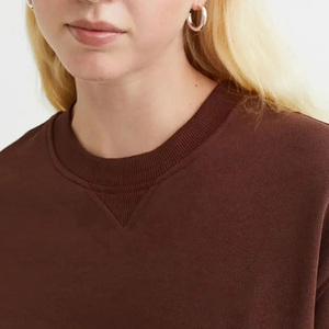 Women sweatshirt fashionable crewneck pullover soft fleece long sleeve & stylish casual wear winter outfit comfortable everyday - Product Image 5