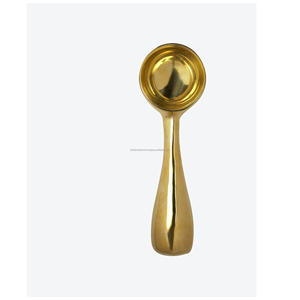 Brass Spoon <b>Set</b> Latest Design Handle Brass Spoon Gold Color <b>Set</b> of Real Size Spoon and Customized Size <b>for</b> <b>Sale</b> - Product Image 3