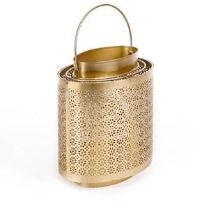 Portavelas Votivo Marroquí de Hierro Forjado a Mano, Cilíndrico, para Bodas, Decoración del Hogar, Festividades Navideñas - Product Image 1