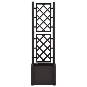 Grand bac à plantes surélevé en plastique anthracite (PP) pour la plantation de fleurs et de plantes – Qualité supérieure - Product Image 3