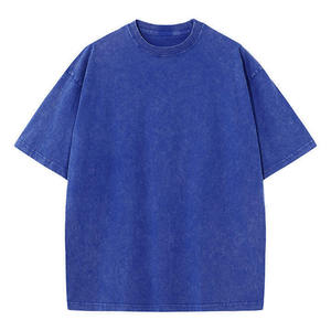 Custom Mens <b>Tshirts</b> For Streetwear Brands Wholesale Garment Dyed Mens <b>Tshirts</b> with Boxy Tees for US Buyers - Product Image 2