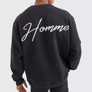 Sudadera lisa para hombre de manga larga, nuevo estilo, fabricante de fábrica, sudadera personalizada con cuello redondo para hombre en venta - Product Image 3