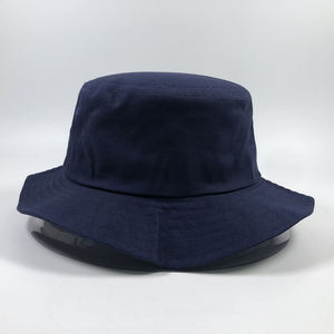 Wholesale Unisex Custom Embroidery logo Cotton Veracap Solid Outdoor Sunscreen <b>Flat</b> Top Fisherman Bucket <b>Hat</b> - Product Image 1