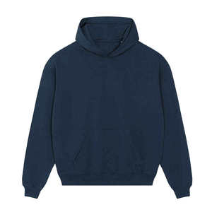 Premium 350gsm Heavyweight 100% Cotton Customized Colors Winter Print <b>Fleece</b> <b>Oversized</b> Fit Men's Front Logo Lined <b>Hoodie</b> - Product Image 3