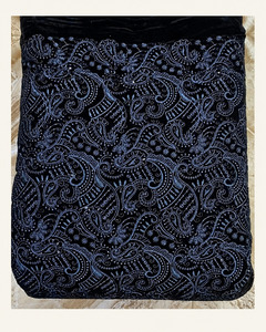 <b>Velvet</b> Embroidered Fabric Designer Fabric Luxury Fabric <b>Velvet</b> Lace Fabric for Modest Fashion Garment Manufacturing Export EU UK - Product Image 4