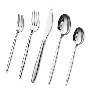 Juego de Cubiertos de Acero Inoxidable Contemporáneo, Vajilla Premium, Cuchara, Tenedor, Cuchillo, Acabado Espejo, Ecológico, de Lujo - Product Image 3
