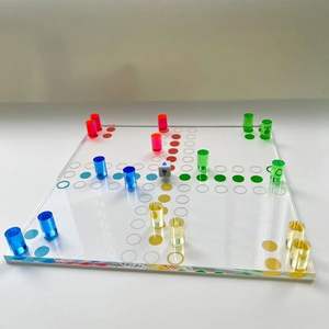 Jouets d'échecs volants classiques jeu de table éducatif conseil d'entraînement logique jeu acrylique maison Ludo ensemble - Product Image 4