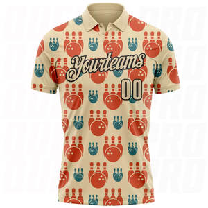 Polo pour homme avec logo imprimé personnalisé, séchage rapide, 100% polyester, t-shirt de sport, design uni, polos de golf, polos de bowling - Product Image 2