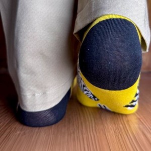 Custom Design Men's Yellow <b>Black</b> Ankle <b>Socks</b> Striped Pattern Knitted Breathable Sports <b>Socks</b> Summer Wear OEM 2026 - Product Image 5