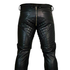 กางเกงหนังวัวแท้สำหรับขี่มอเตอร์ไซค์ ราคาโรงงาน ออกแบบ OEM สำหรับผู้ชาย ผลิตจากหนังคุณภาพดีที่สุด - Product Image 6