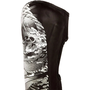 MMA Shin Guards Foam Leather Pad Durable Kickboxing Shin Guards Boxing <b>Leg</b> Shin Guards and <b>Warmers</b> Customizable OEM Product - Product Image 2