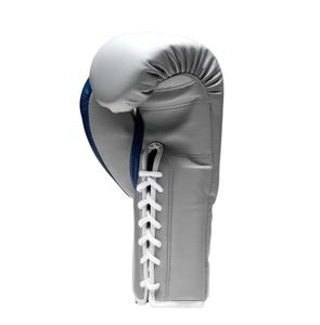 Gants de boxe d'entraînement légers en cuir blanc Fly Professional, fermeture à lacets, impression numérique personnalisée, unisexe pour adultes - Product Image 2