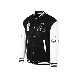 แจ็คเก็ตเลตเตอร์แมน ผู้ชาย สไตล์ลำลอง แฟชั่นสตรีทแวร์ อุ่นสบาย ใส่ได้ทุกวัน แจ็คเก็ตฤดูหนาว - Product Image 3