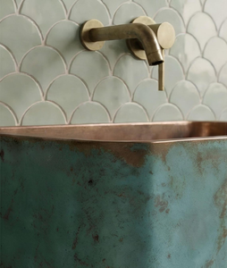 Évier en cuivre design, lavabo en cuivre fait main, évier en cuivre sur mesure, lavabo en cuivre sur mesure, évier en cuivre exclusif fait main - Product Image 3