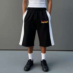 Pantalones Cortos de Verano para Hombre, Estilo Casual, Tendencia Urbana, 100% Algodón Transpirable, Cintura Elástica y Secado Rápido - Product Image 1