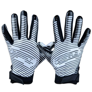 Gants de football américain 7v7 pour receveur, en néoprène et gel de silicone, doigts entiers, haute qualité, personnalisables, durables, antidérapants, pour jeunes - Product Image 6
