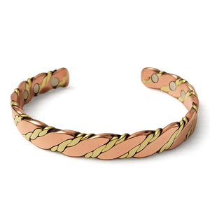 Pulsera de Cobre Hecha a Mano de Lujo y Tendencia con Personalización - Estilos Antiguos y Pulidos Oxidados - Product Image 6