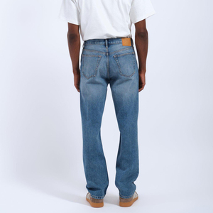 Jeans en denim brut japonais selvedge épais pour homme, coupe large et ample, style streetwear, avec logo personnalisé, par fabricant OEM - Product Image 2