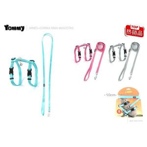 Ensemble laisse et harnais pour chat Yommy, 1,0 cm, réglable pour animaux de compagnie - Product Image 1