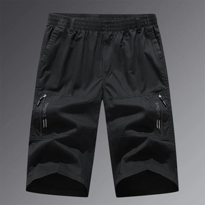 Pantalones Cortos Deportivos de Alto Rendimiento para Hombre, Diseño Cargo, Cómodos para el Entrenamiento Diario, Cintura Media Elástica, Secado Rápido, Estilo Casual, Lona - Product Image 1