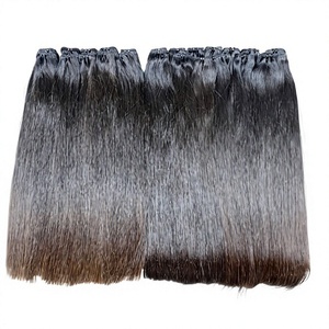 Cabello Virgen Vietnamita de 1 Donante, Tejido a Máquina con Doble Trama, Cutícula Alineada, Muy Suave, Puntas Gruesas, Doble Trama, 100g - Product Image 1
