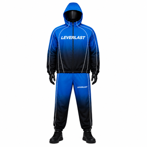 Conjunto Deportivo Personalizado Cortavientos para Hombre, Chaqueta con Capucha y Pantalones, Fabricante OEM, Venta al Por Mayor - Product Image 2