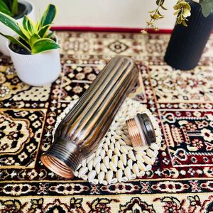 Fresh Arrival Pure Copper Water <b>Bottle</b> Antique Hammered 950-ml Ayurvedic Health Benefits <b>Flask</b> - Product Image 5