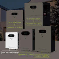 Sistema de Generación de Energía Solar Híbrido para Red Eléctrica de 51.2V 200Ah con Inversor de Batería AC 220V/380V, Almacenamiento de Energía Doméstica de 5-7kW, 95kg