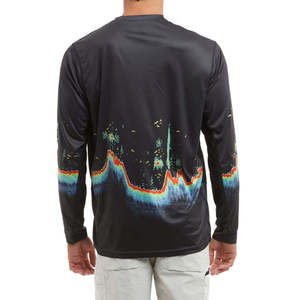 เสื้อยืดแขนยาวผู้ชาย สีเทา คอกลม ทรงปกติ สีพื้น ผ้าฝ้ายถัก ระบายอากาศได้ดี - Product Image 5
