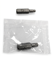 Ralter T20 Torx Bit MagicRibs 25mm 1/4 Inch Obeng Standar Kelas DIY Baja Oksida Hitam Pegangan Anti-Selip Ujung Magnetik OEM