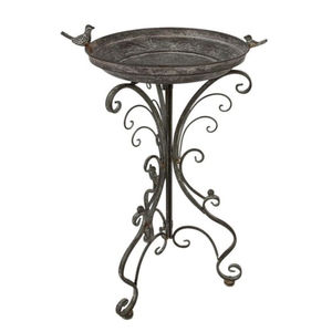Soporte de Metal Blanco para Baño de Pájaros, Comedero para Pájaros de Jardín al Aire Libre, Decoración Vintage para Patio - Product Image 3
