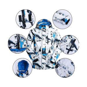Combinaison de ski unisexe grande taille imperméable - Tex coupe-vent chauffante avec fermeture éclair, évacuation de l'humidité, isolée pour le snowboard et l'hiver - Product Image 6