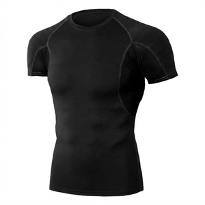 Camiseta Deportiva de Manga Corta para Hombre, 100% Algodón, Bordada y Personalizable, de Secado Rápido, Diseño Sólido - Product Image 3