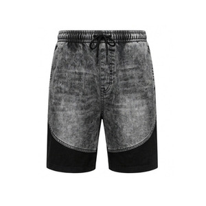 Conjunto de camiseta y pantalones cortos de algodón para hombre, cuello redondo, color sólido, ropa informal de verano, transpirable, teñido, conjunto de dos piezas. - Product Image 5
