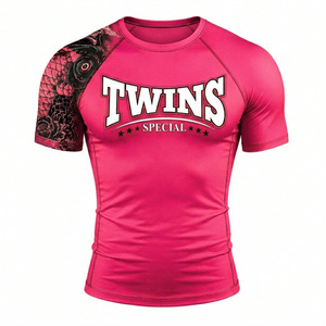 เสื้อรัดกล้ามเนื้อคู่คุณภาพสูงสำหรับศิลปะการต่อสู้ Bjj Rash Guard สำหรับผู้ชายและผู้หญิง รุ่น No Gi Wear AI-RG-28 ราคาขายส่ง RTS - Product Image 4