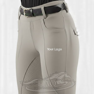 Leggings d'équitation compressifs à prix de gros, fabrication directe usine, sur mesure, avec contrôle du ventre - Product Image 1