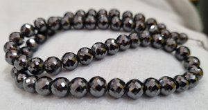 Cuentas de diamante moissanita negra facetada | Perla de diamante moissanita de 8 mm - Product Image 2