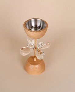 Quemador de incienso de lujo Mabkhara de madera y cristal, quemador de Oud árabe, Majmar decorativo, soporte para fragancias para el hogar - Product Image 1