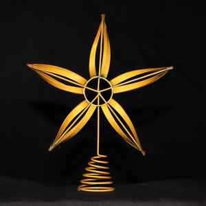 Nouvelles lumières décoratives pour le sommet du sapin de Noël, étoiles lumineuses, fournitures décoratives, art en fer métallique, style européen et américain - Product Image 5